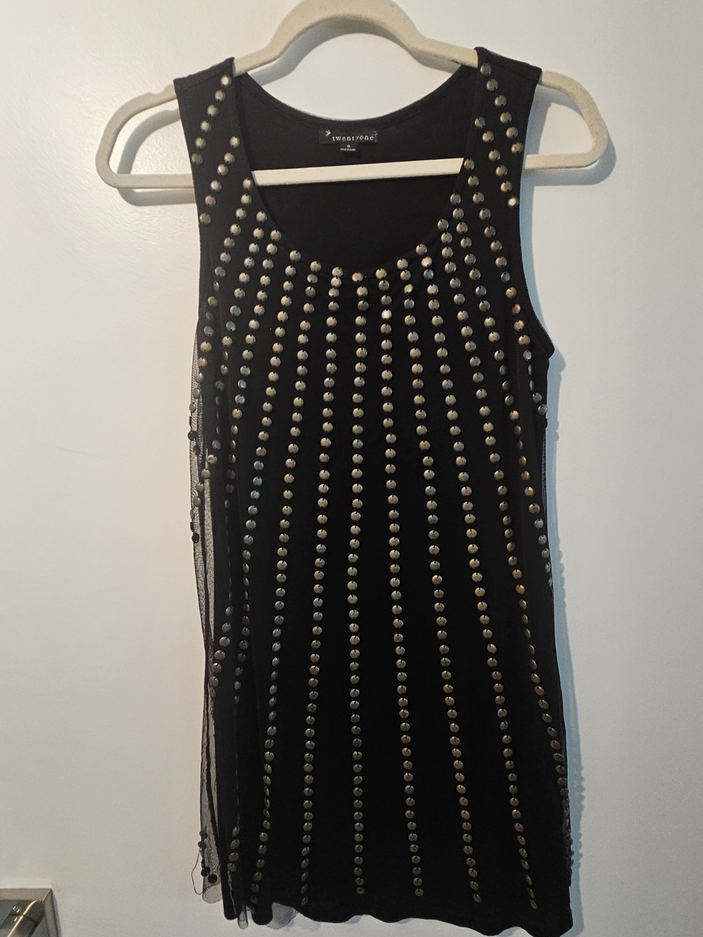 Forever 21 Black Top with Subtle Logo Detail